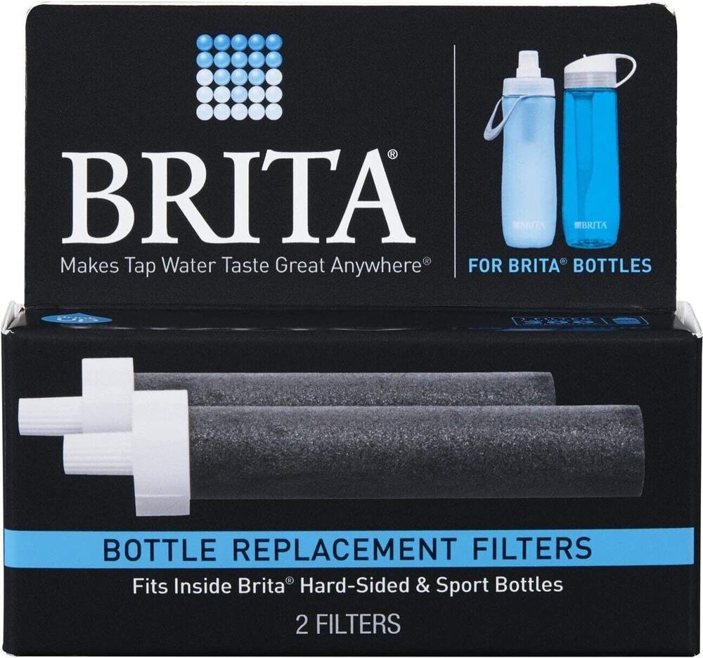 Brita Bottle Replacement Filters, 2 pack BB06 - For Hard-Sided & Sport Bottles